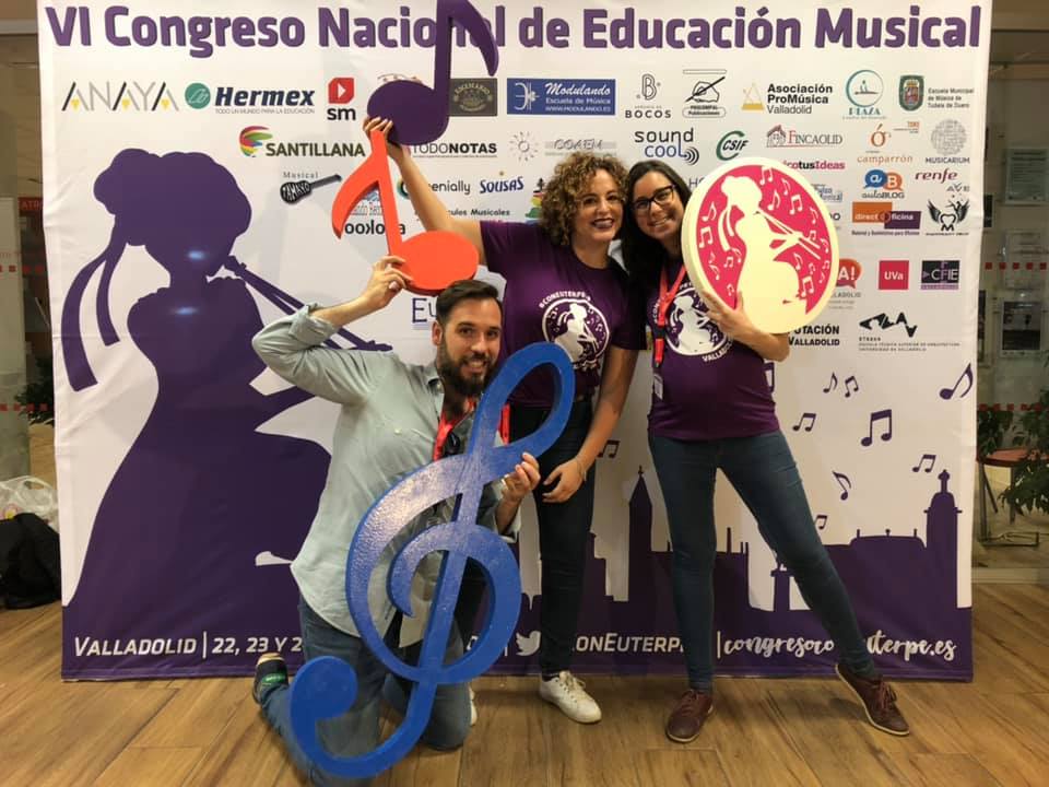 Parte del equipo de Tararea Laboratorio Musical en el VI Congreso Con Euterpe